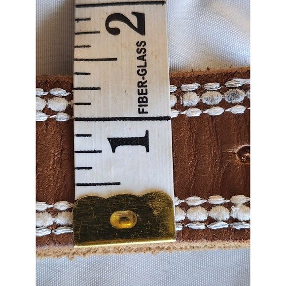 Lucky Brand Women’s Leather Belt XS Embroidered Boho Western Cowgirl - Picture 8 of 11